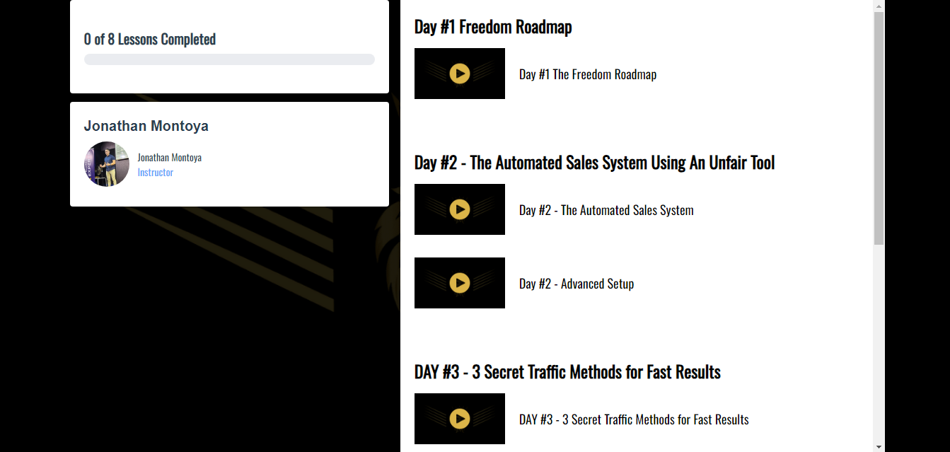 72 Hour Freedom Challenge Curriculum